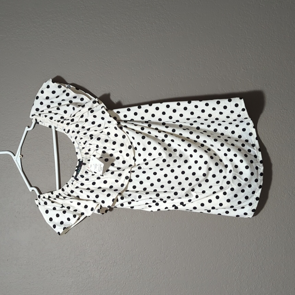 Polka Dot off the shoulder top